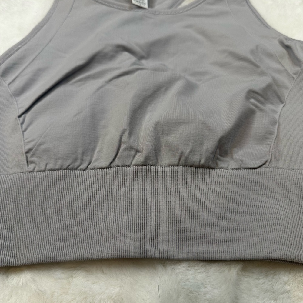 Lululemon Athletica light lavender and had light gray under sport bra
